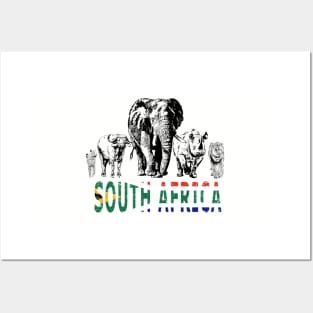 Africa's Big Five for South Africa Fans Posters and Art